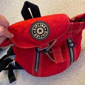 Mini Red Kipling bag/backpack great condition